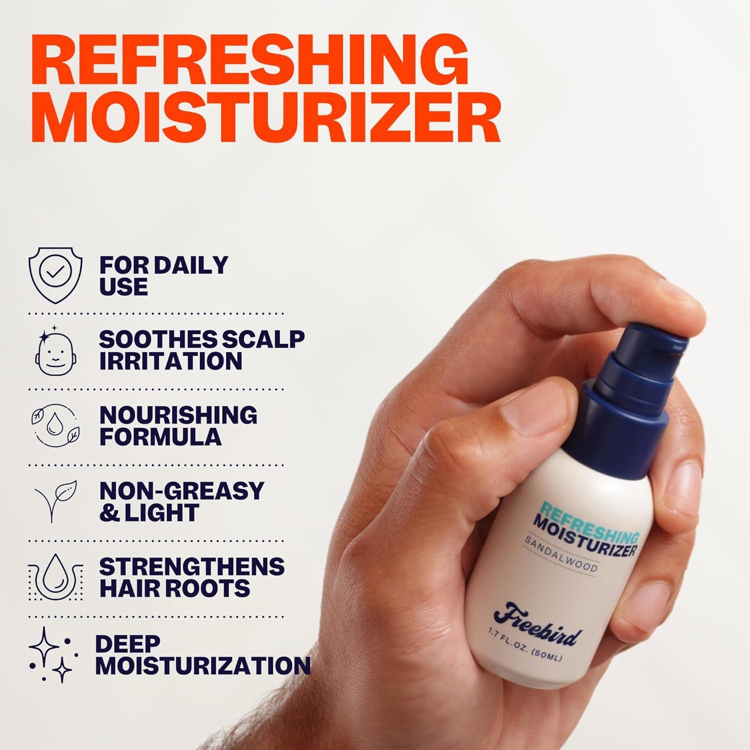 Kit de Cuidado del Cuero Cabelludo Freebird 3 en 1 - Limpiador, Exfoliante y Hidratante