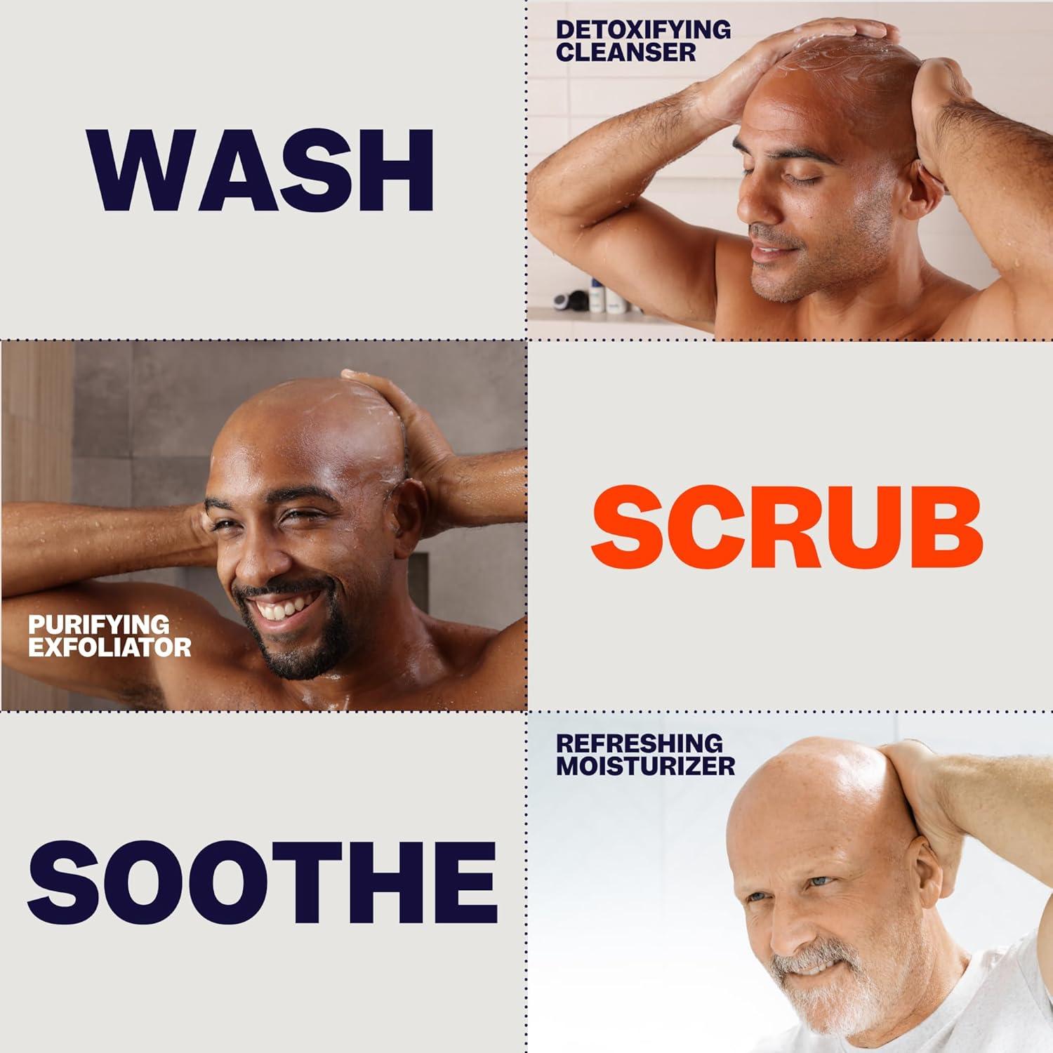 Kit de Cuidado del Cuero Cabelludo Freebird 3 en 1 - Limpiador, Exfoliante y Hidratante