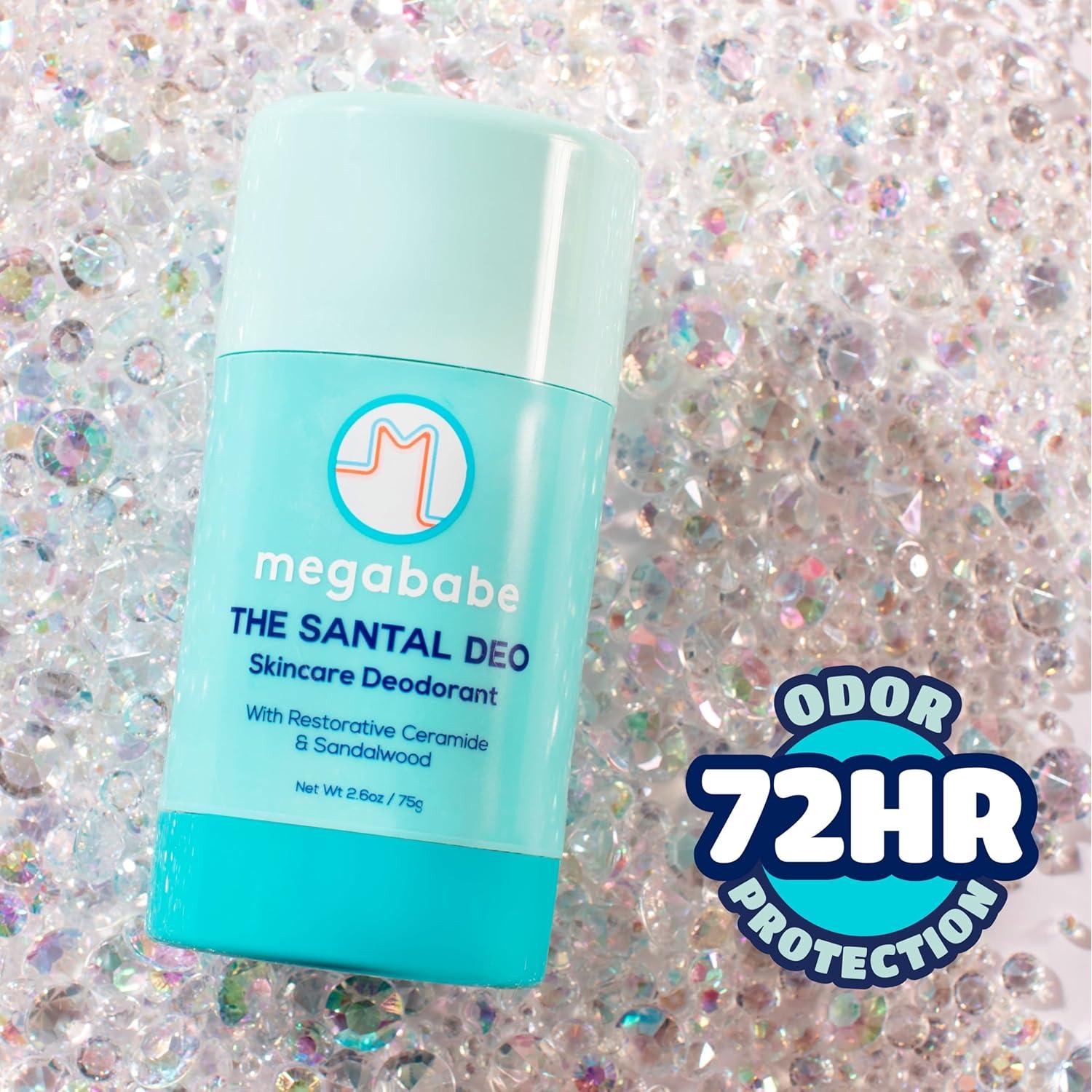 Desodorante Natural Megababe Santal 73.9 g - 72 Horas Sin Aluminio