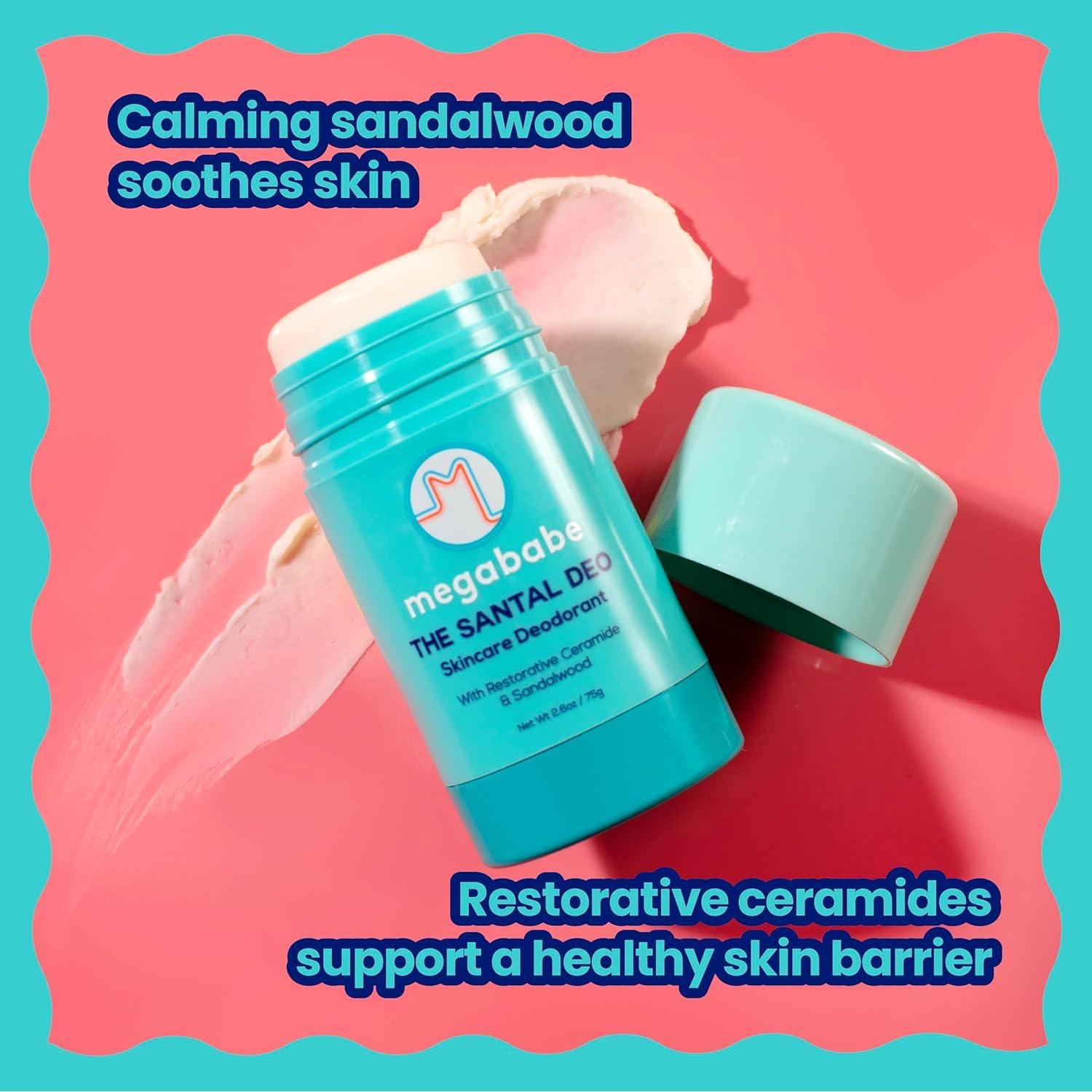 Desodorante Natural Megababe Santal 73.9 g - 72 Horas Sin Aluminio