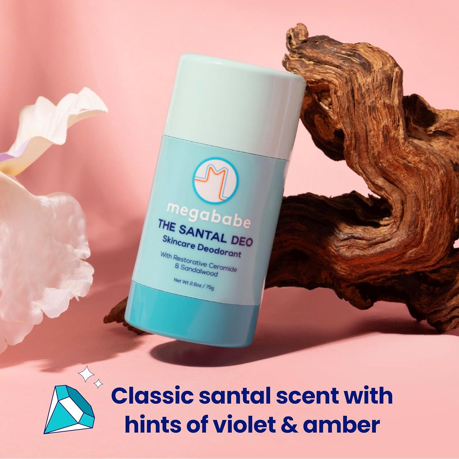 Desodorante Natural Megababe Santal 73.9 g - 72 Horas Sin Aluminio