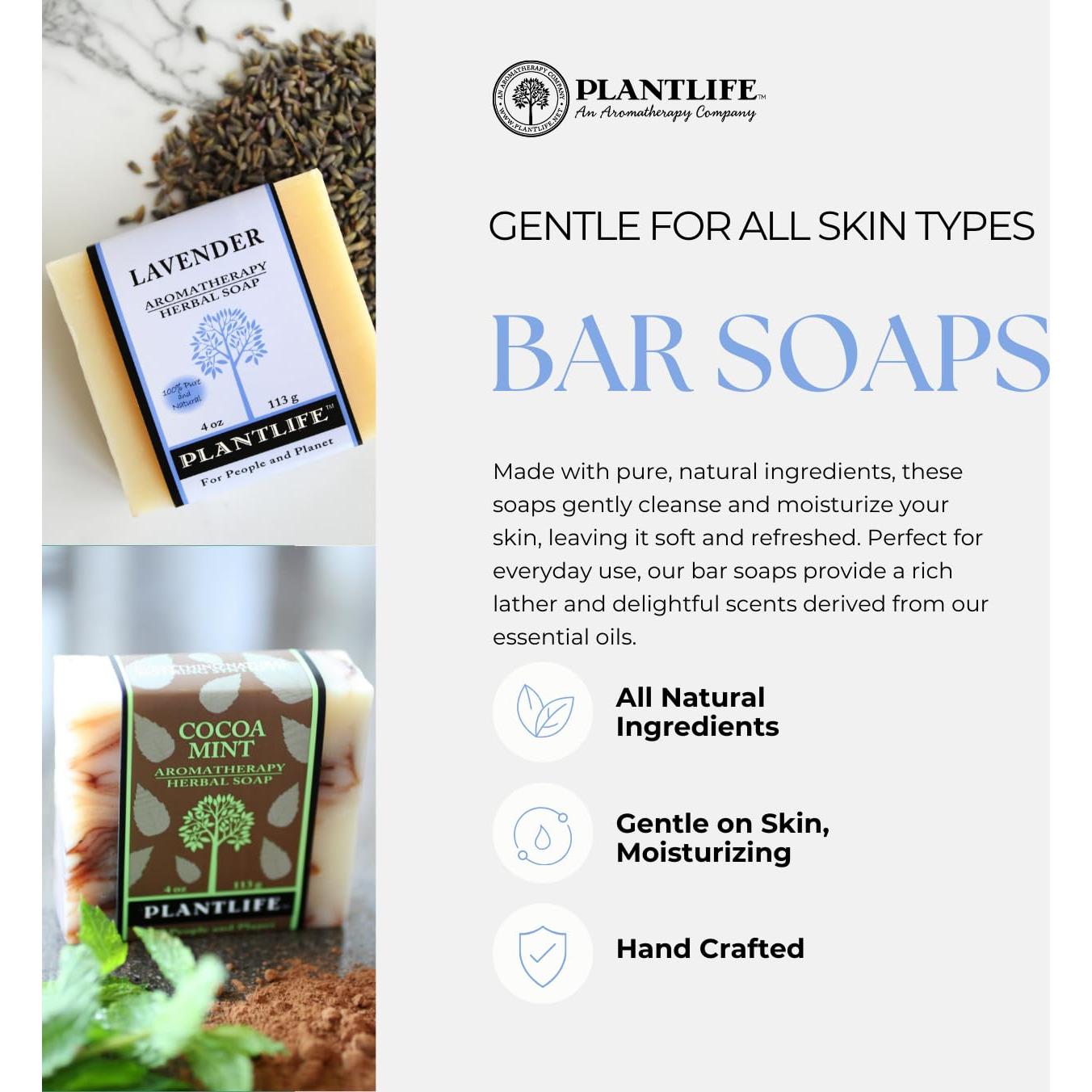 Paquete de 2 Jabones Hidratantes Plantlife Sándalo y Cedro 113g