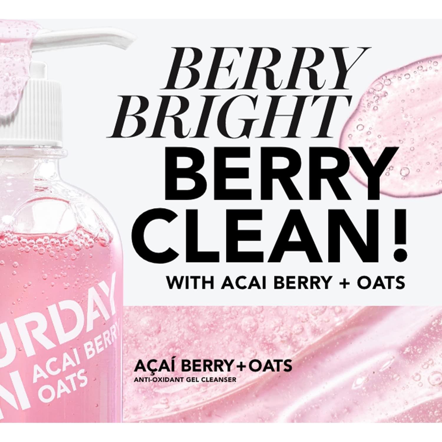 Limpiador Facial Gel Suave Saturday Skin 408g Antioxidante