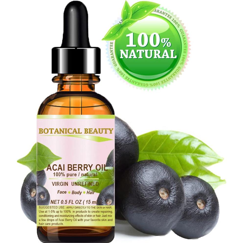 Aceite de Baya de Acai 100% Puro Belleza Botánica 15 ml