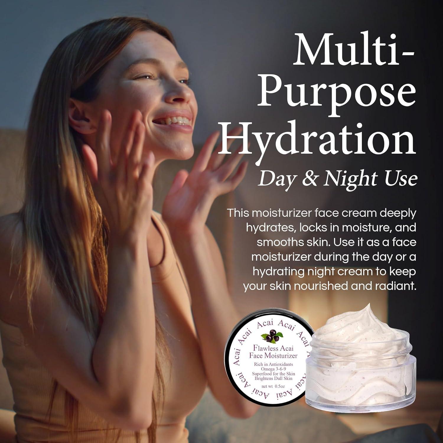 Crema Hidratante Facial Acai 14.17 g - Antiarrugas y Antienvejecimiento