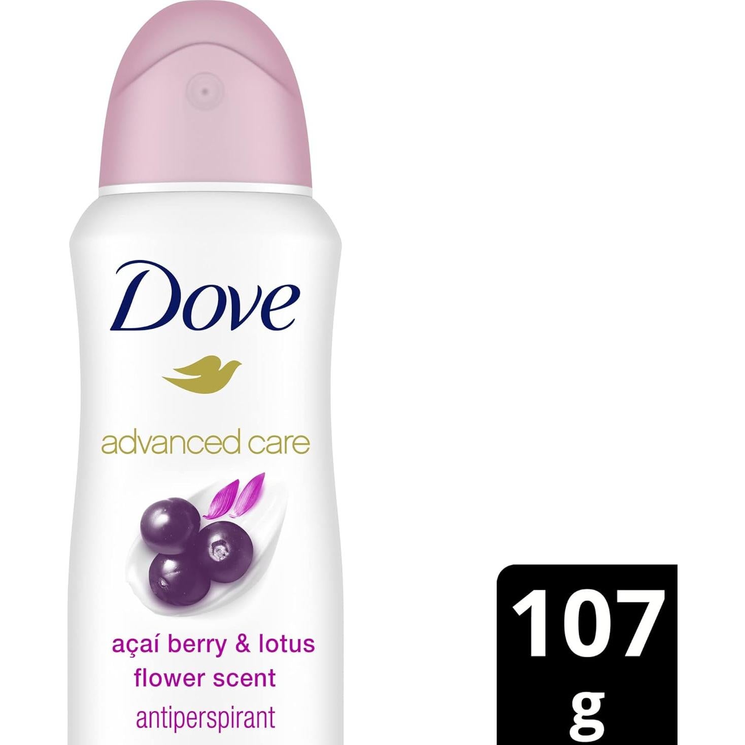Spray Antitranspirante Dove Cuidado Avanzado 140g Acai Berry