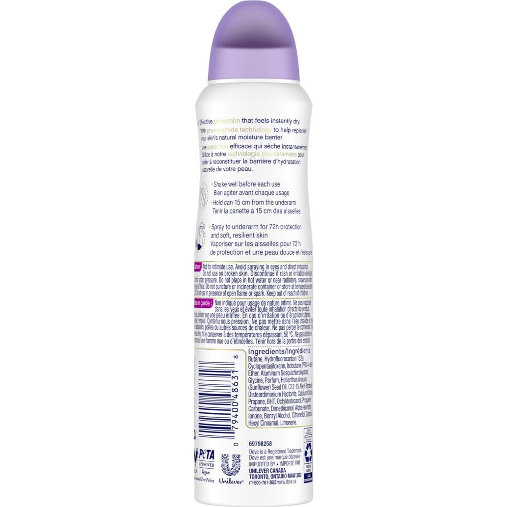 Spray Antitranspirante Dove Cuidado Avanzado 140g Acai Berry