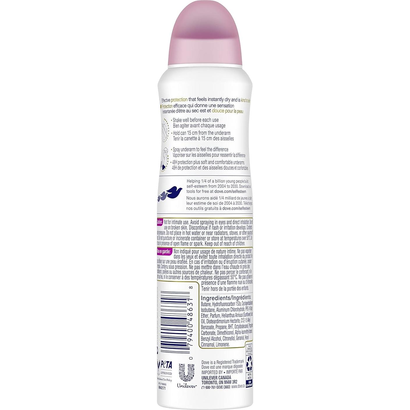 Spray Antitranspirante Dove Cuidado Avanzado 140g Acai Berry