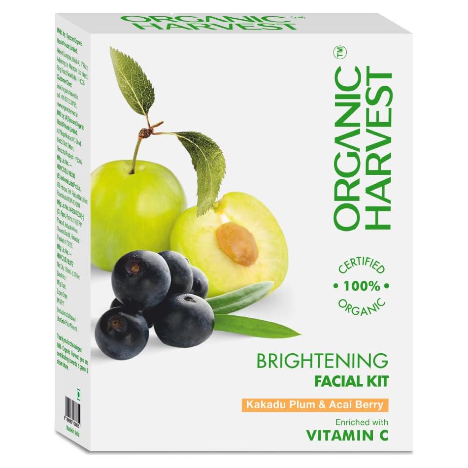 Kit Facial Iluminador Organic Harvest - 5 Sobres 50g
