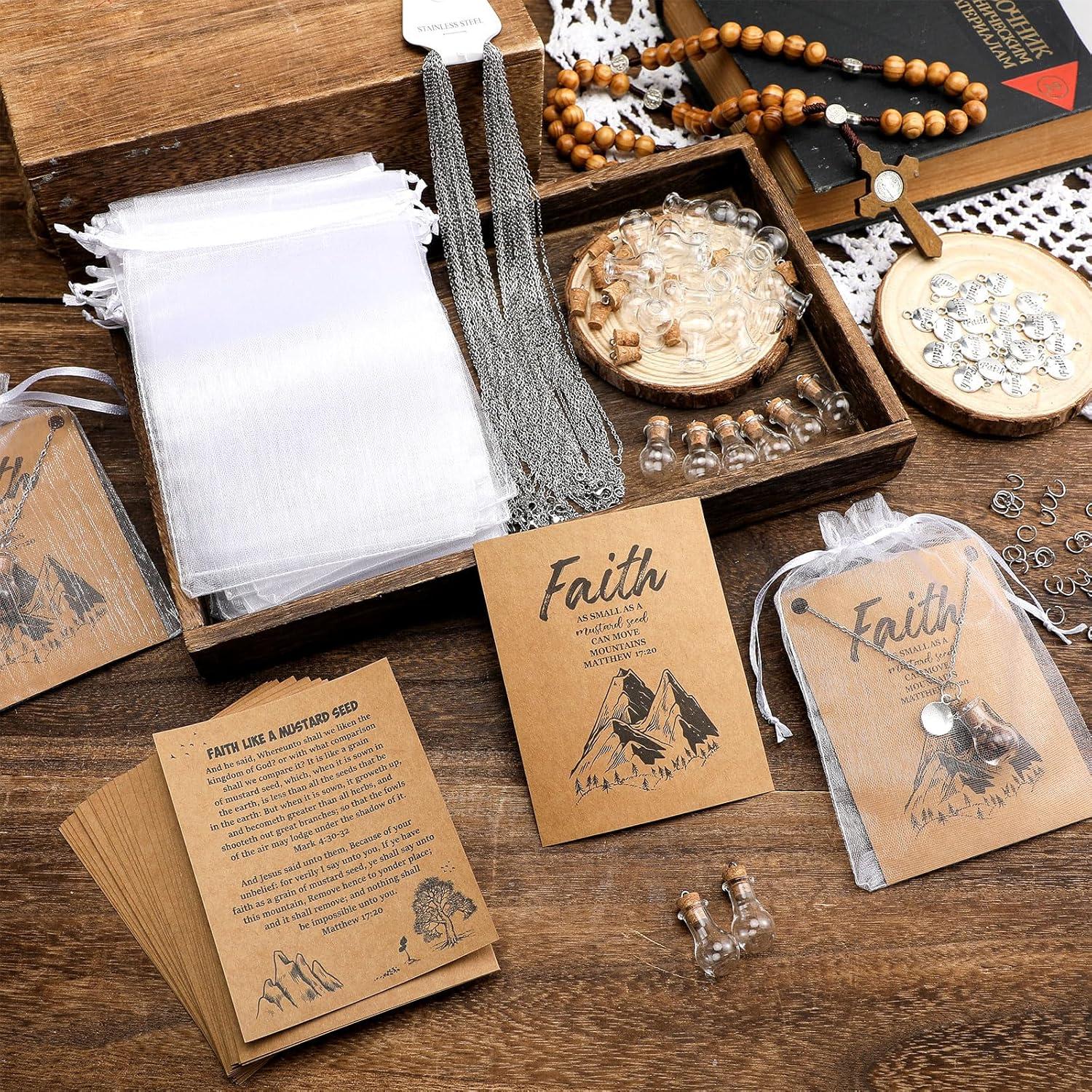 Collar de Semilla de Mostaza DIY Teenyyou - 30 Piezas con Botellas