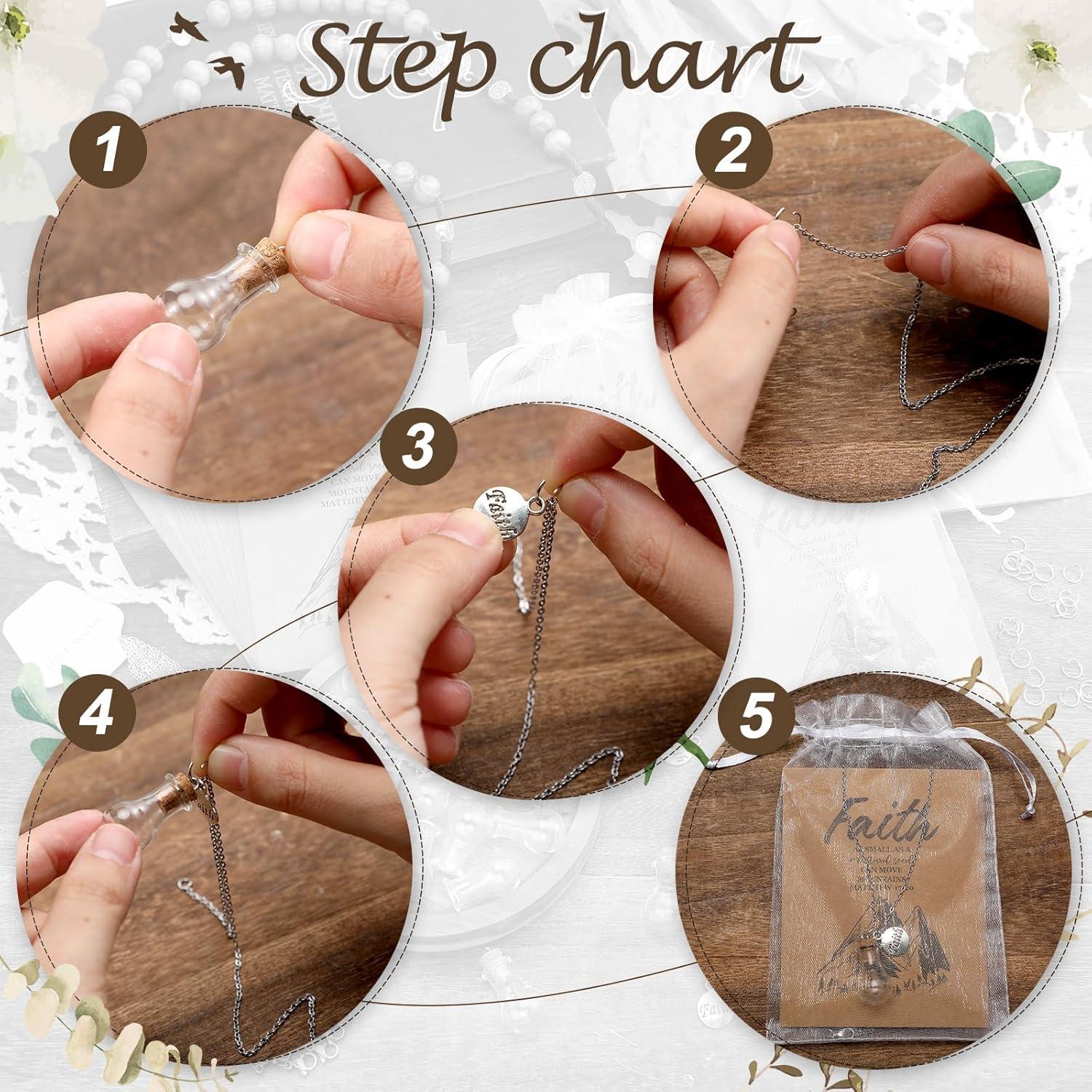 Collar de Semilla de Mostaza DIY Teenyyou - 30 Piezas con Botellas