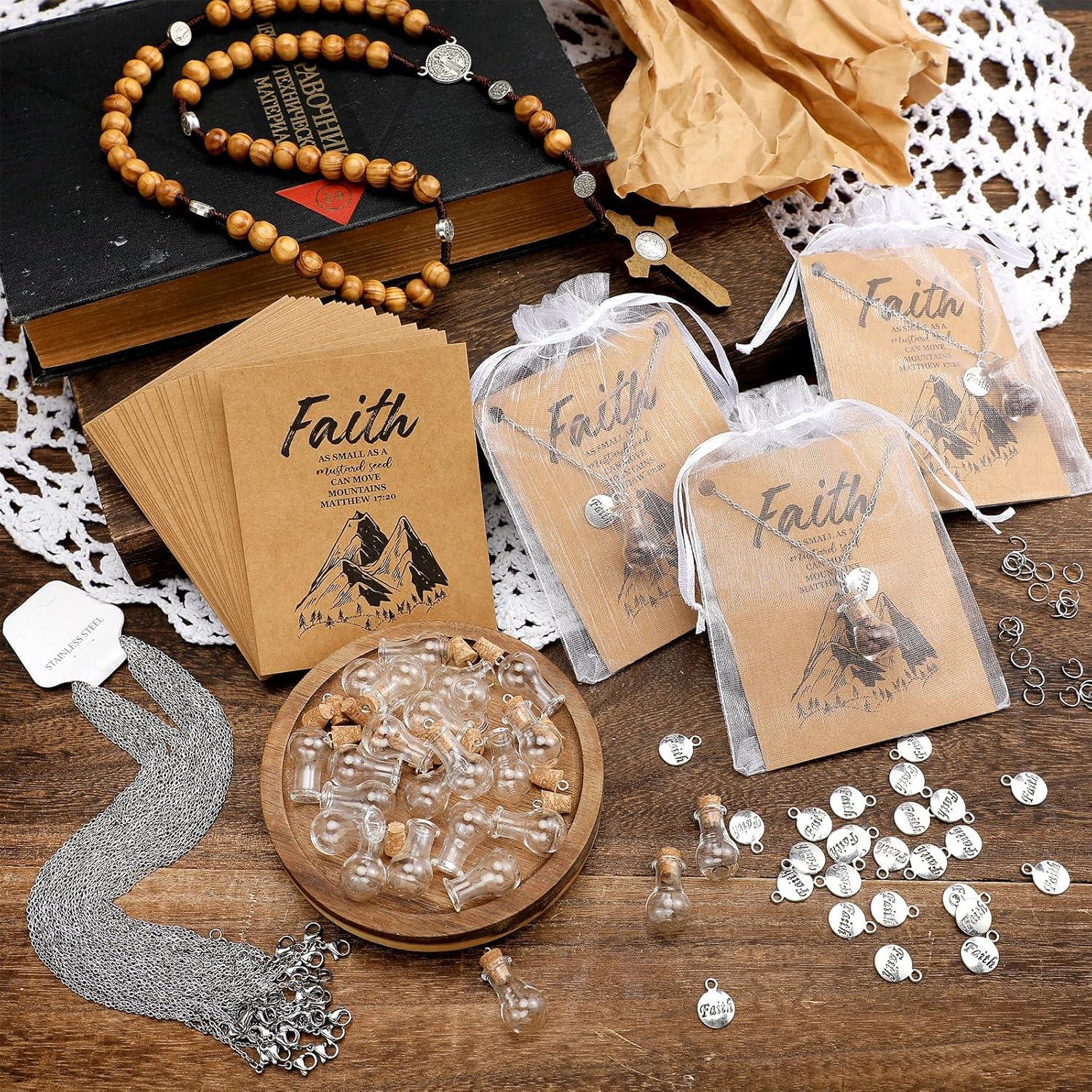 Collar de Semilla de Mostaza DIY Teenyyou - 30 Piezas con Botellas