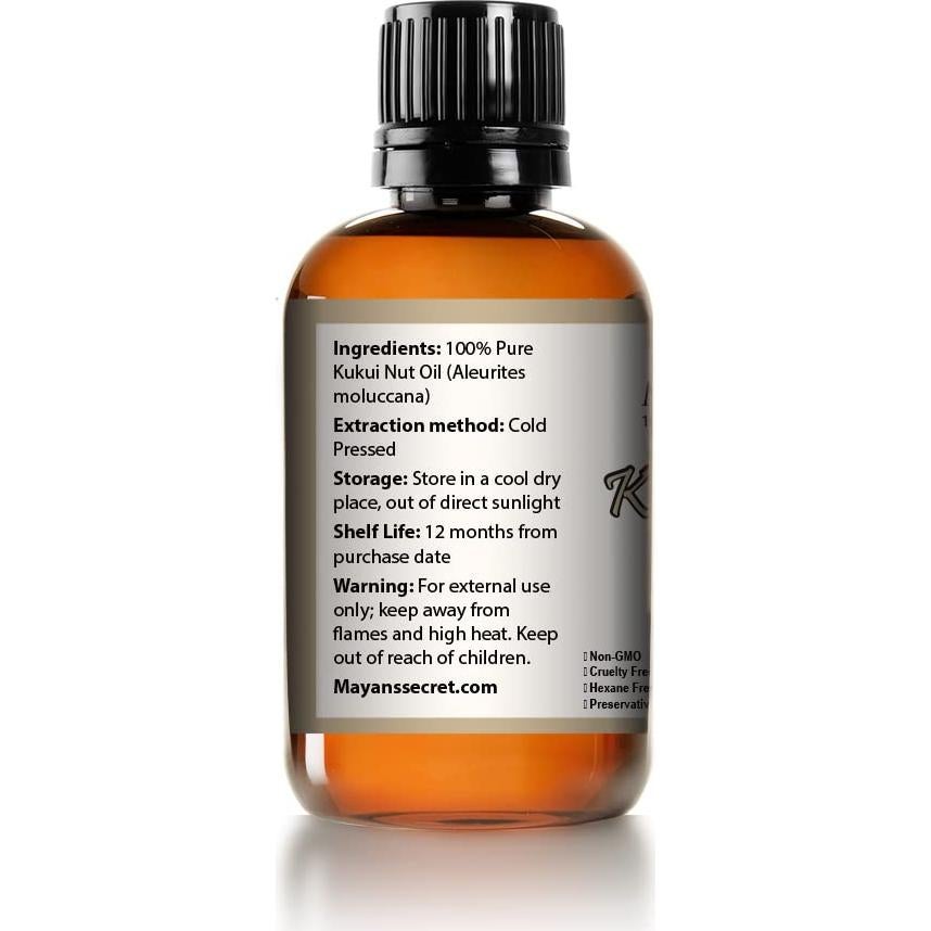 Aceite de Nuez Kukui 100% Natural El Secreto de los Mayas 113g