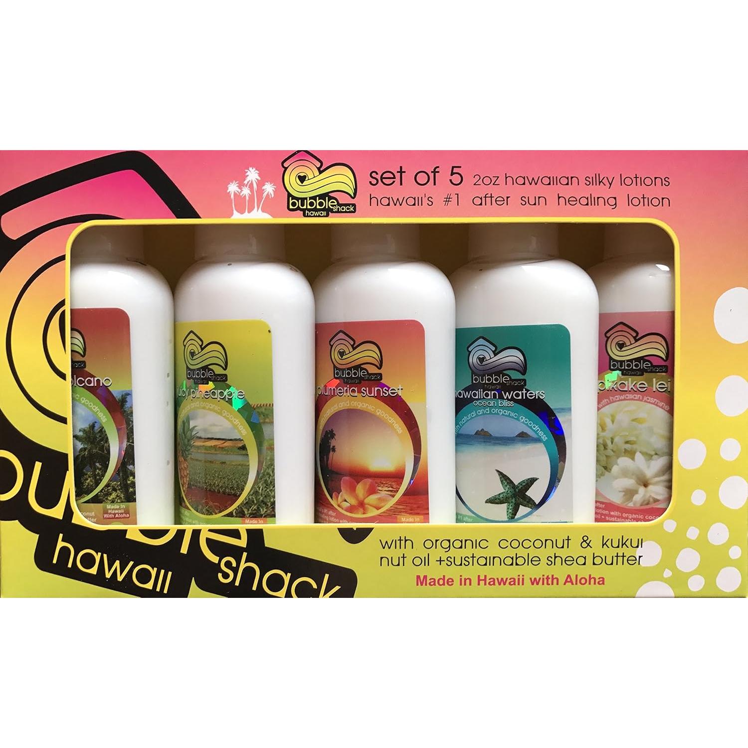 Conjunto de Lociones Orgánicas Bubble Shack Hawaii 5 Pk 59ml