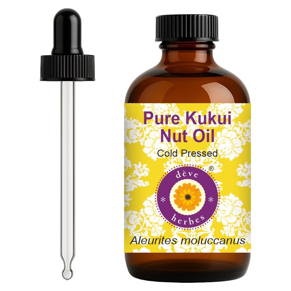 Aceite de Nuez de Kukui Deve Herbes 120ml Prensado en Frío