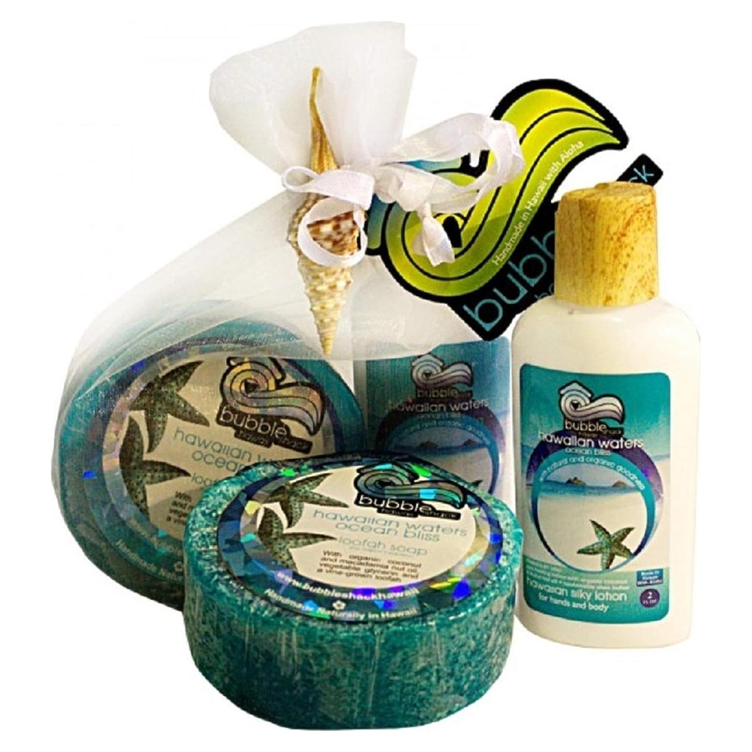 Conjunto de Regalo Jabón y Loción Corporal Loofah 99g