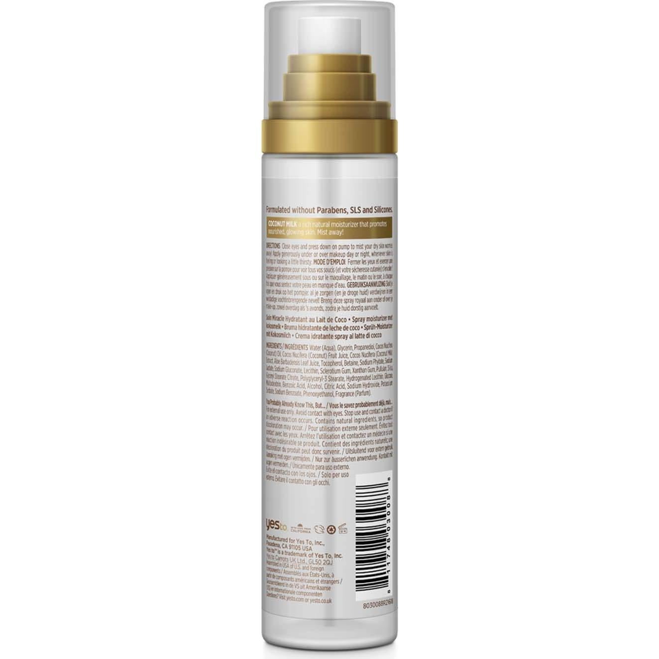 Rocío Facial Hidratante Sí a Coco 118ml - Leche y Aceite de Coco