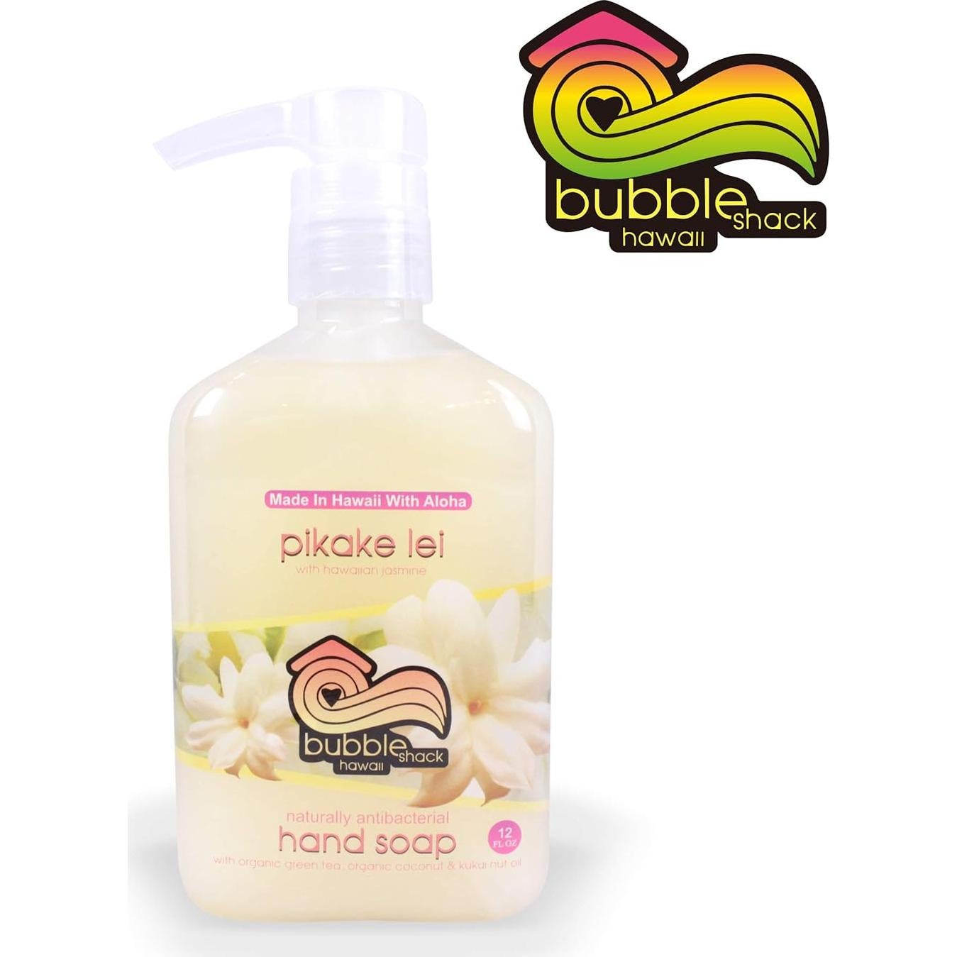 Jabón de Mano Bubble Shack Pikake Lei 227g - Hecho en Hawái