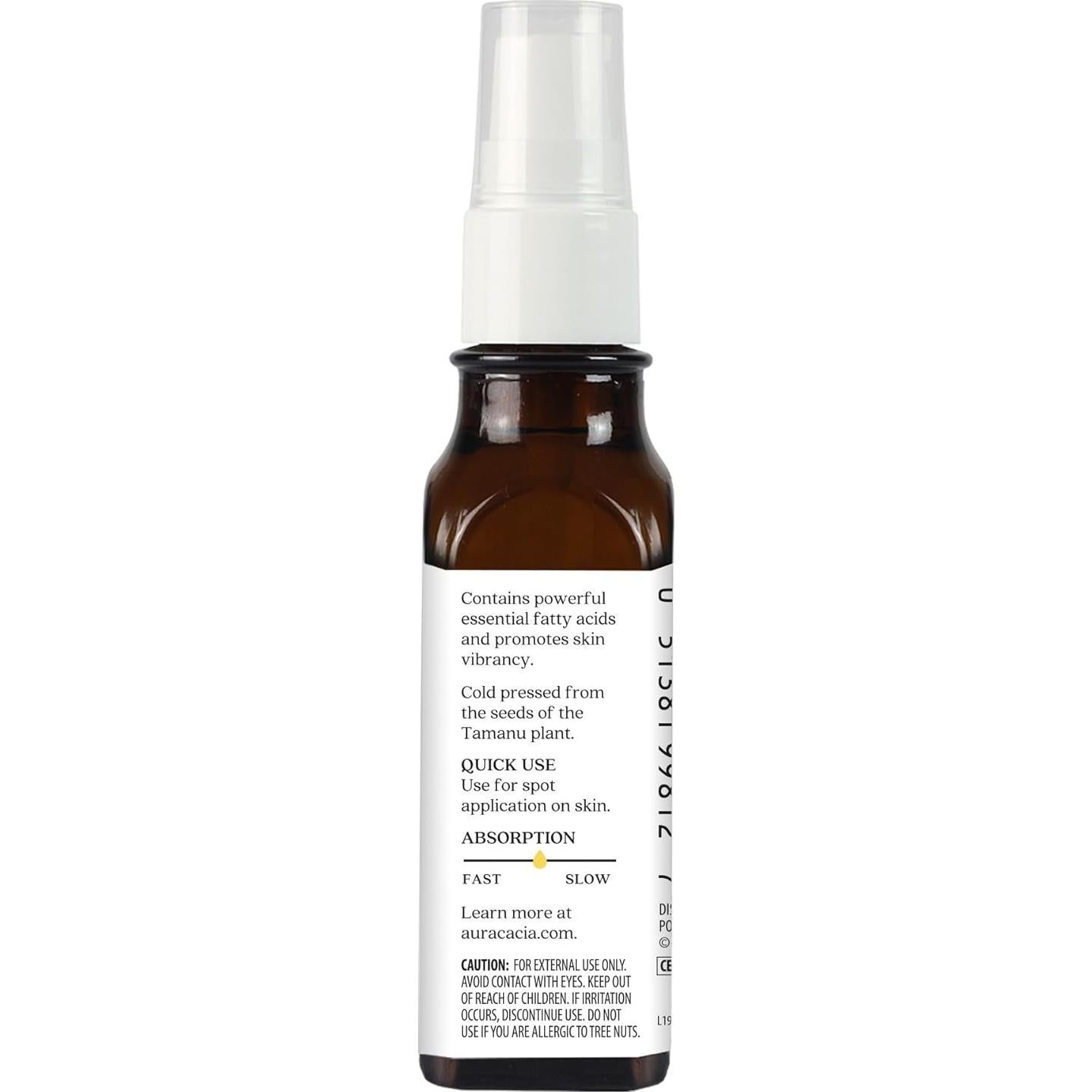 Aceite Natural Orgánico Aura Cacia 30ml - Tamanu Nutritivo