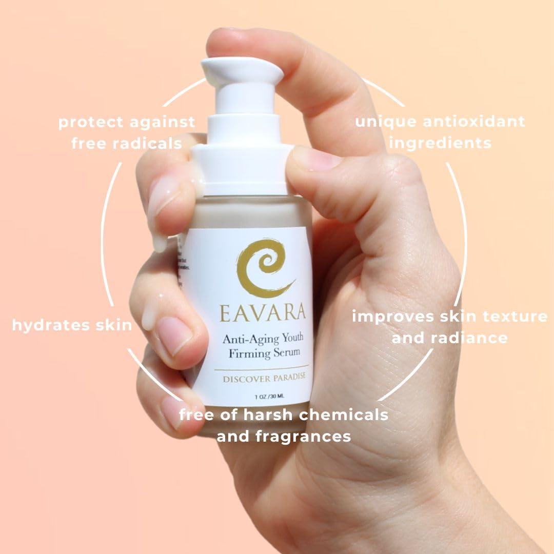 Suero Facial Orgánico Anti Envejecimiento Eavara 28g