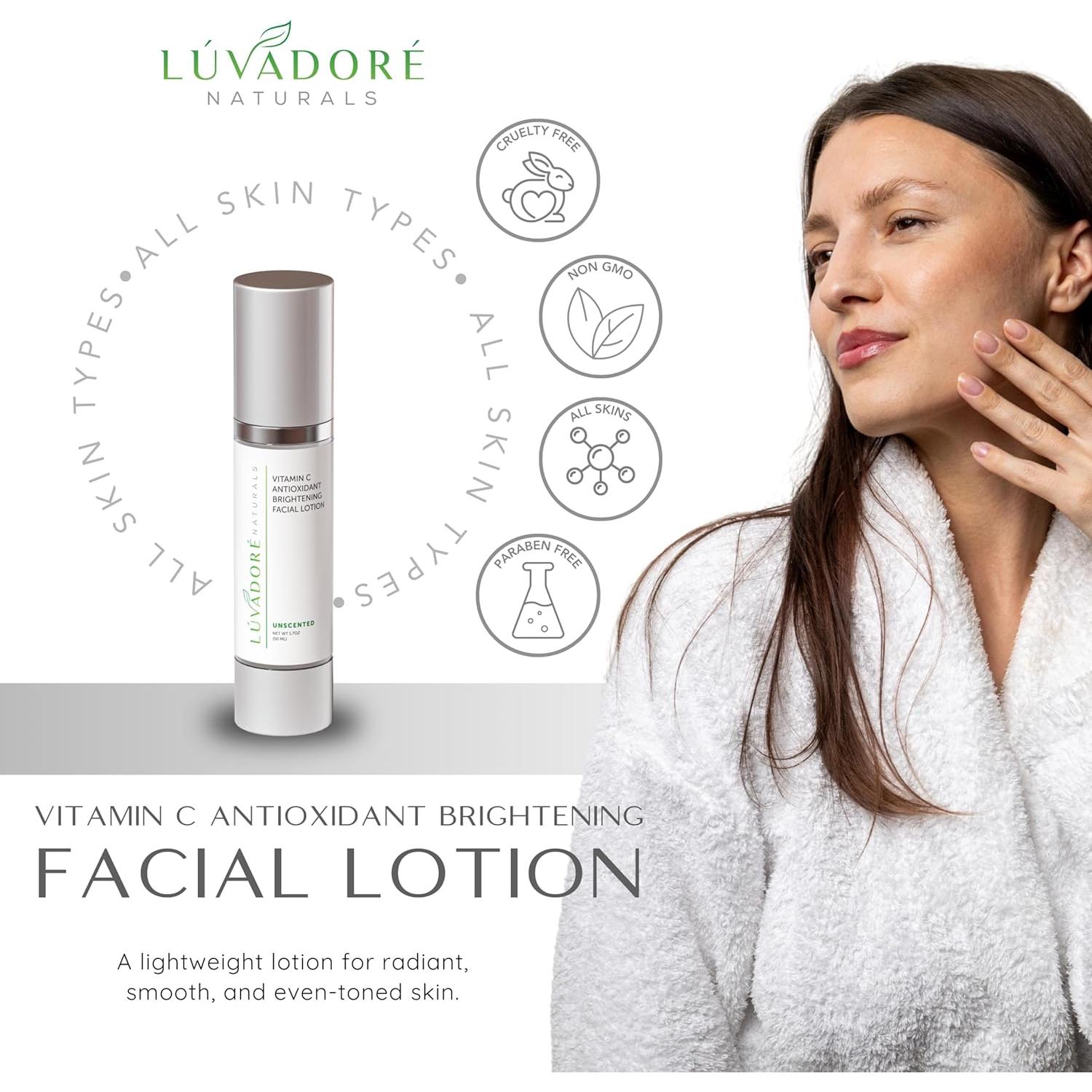 Loción Facial de Vitamina C Luvadore Naturals 48g