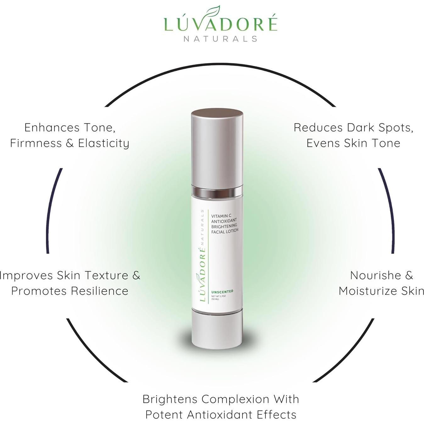 Loción Facial de Vitamina C Luvadore Naturals 48g