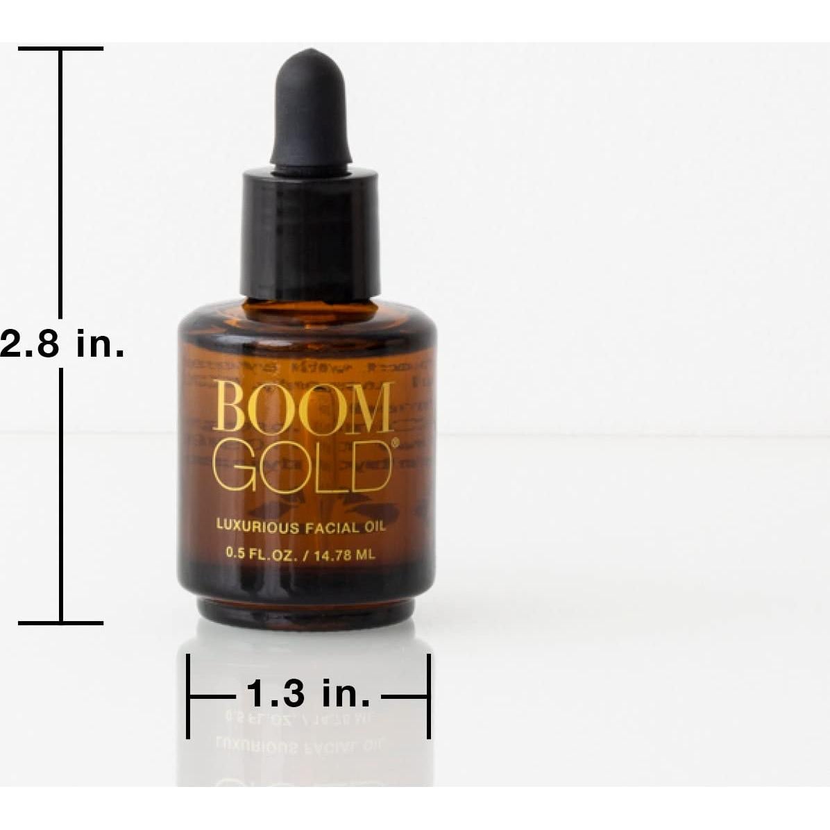 Aceite Facial Orgánico BOOM! Oro - 14.79 ml - Hidratante Suave