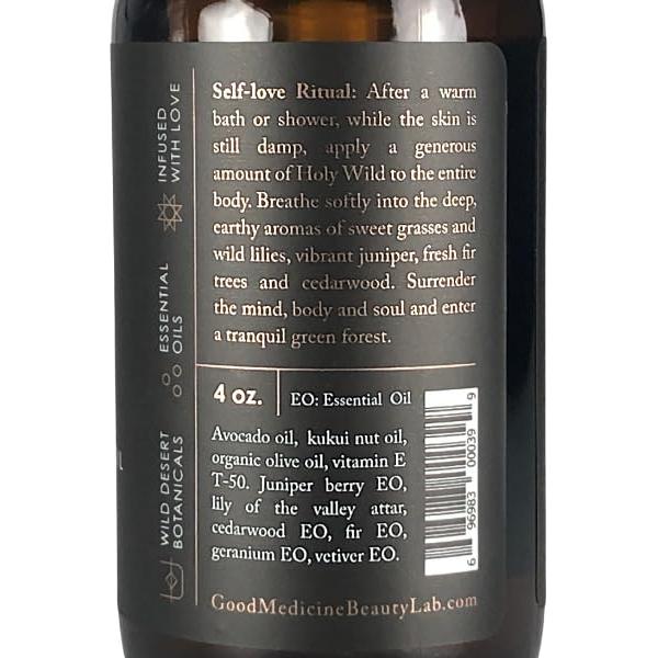 Aceite Corporal Holy Wild Deep Forest 113.4 ml - Hidratante Natural