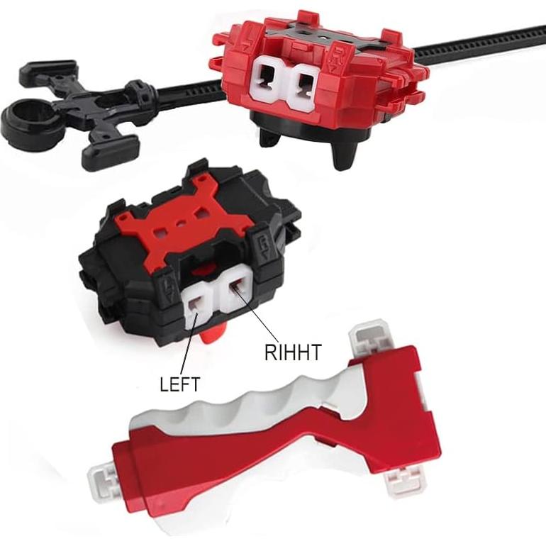 Battling Tops Burst Toy Gam4 Set Spinning Tops 2 Launchers Battle Battling Tops Set Great Birthday Gift for Children Kids Boys Ages 6 8 10