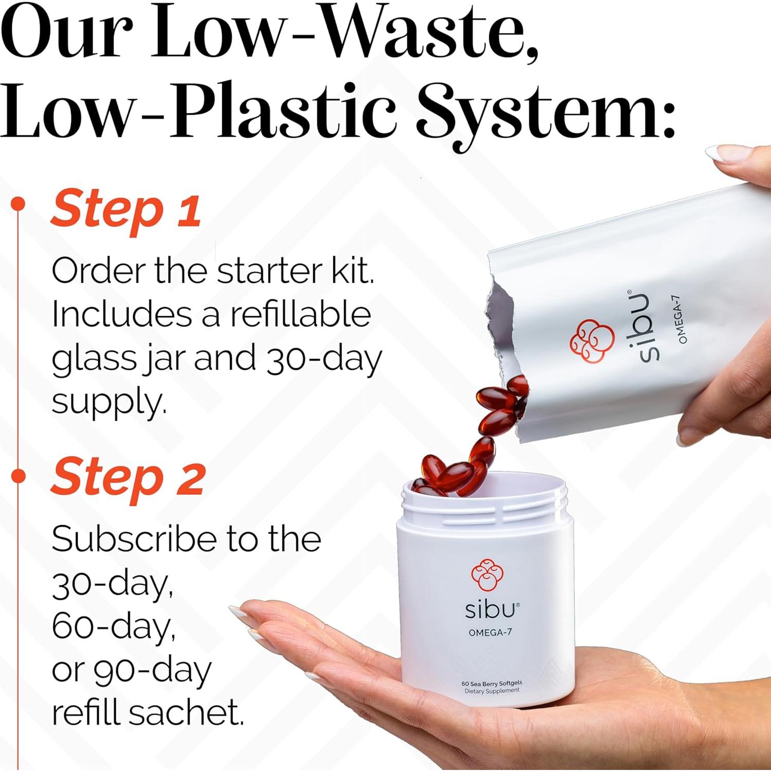 Suplemento Omega-7 Sibu 180 cápsulas - Aceite Espino del Mar