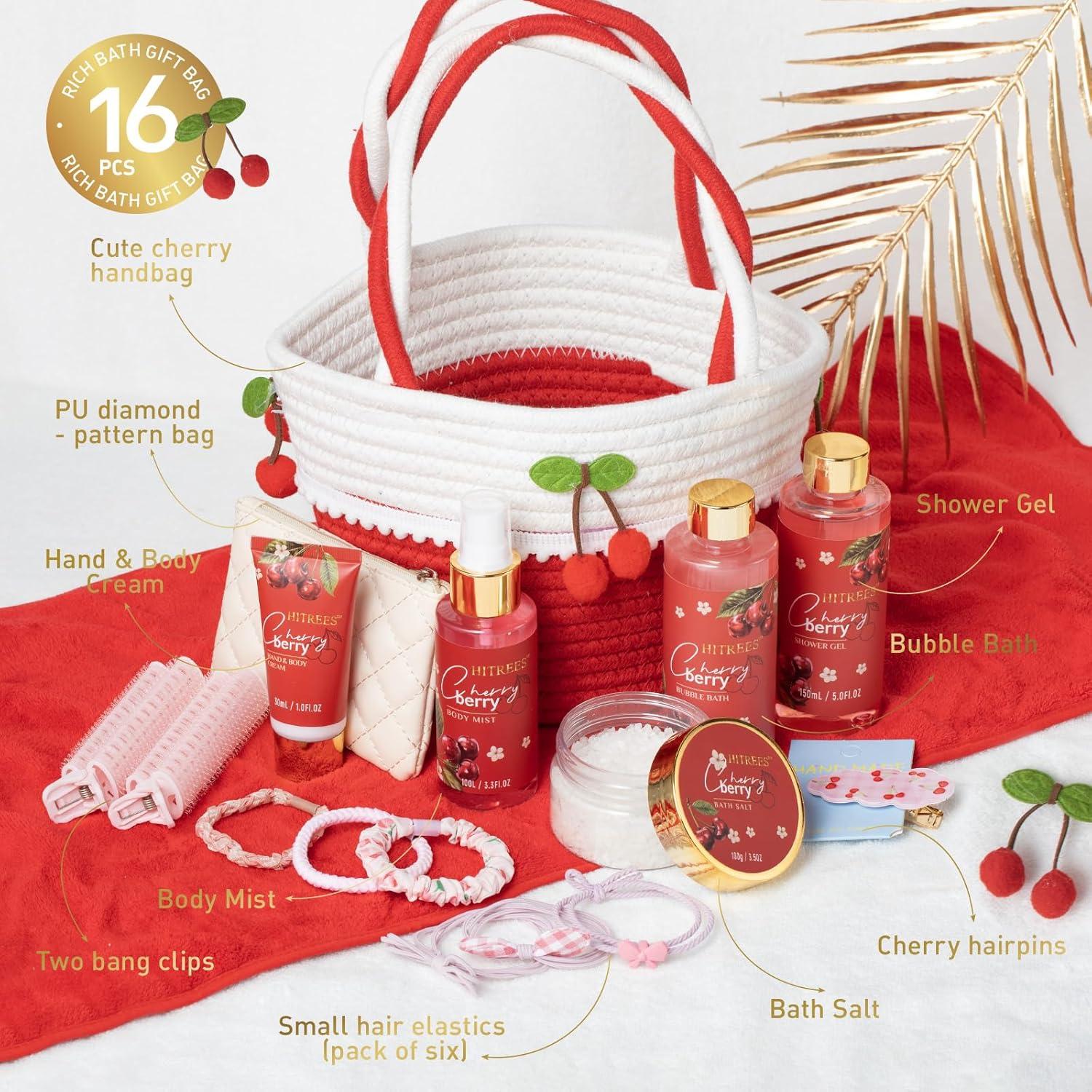 Set de Regalo de Spa Hitrees Cereza y Baya 6 Piezas