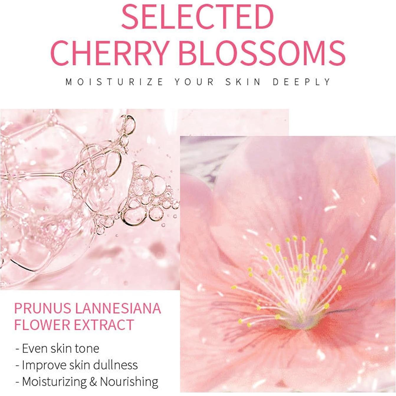 Set de Cuidado Facial 5 Piezas Minfei con Extracto de Sakura