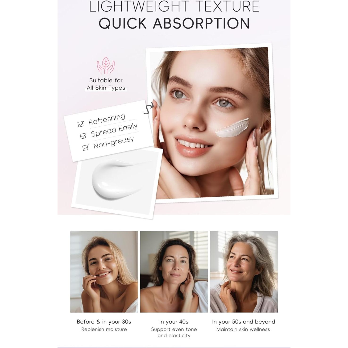 Crema Facial Hidratante BSMKCL 50ml - Día y Noche, Piel Radiante