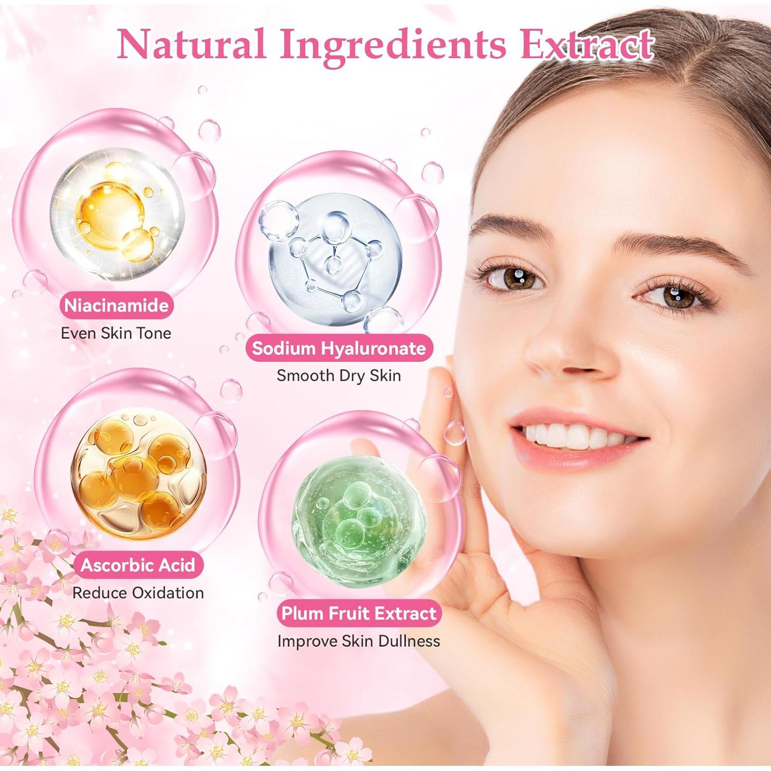 Juego de Cuidado de la Piel Ofanyia Flor de Cerezo 5 Piezas