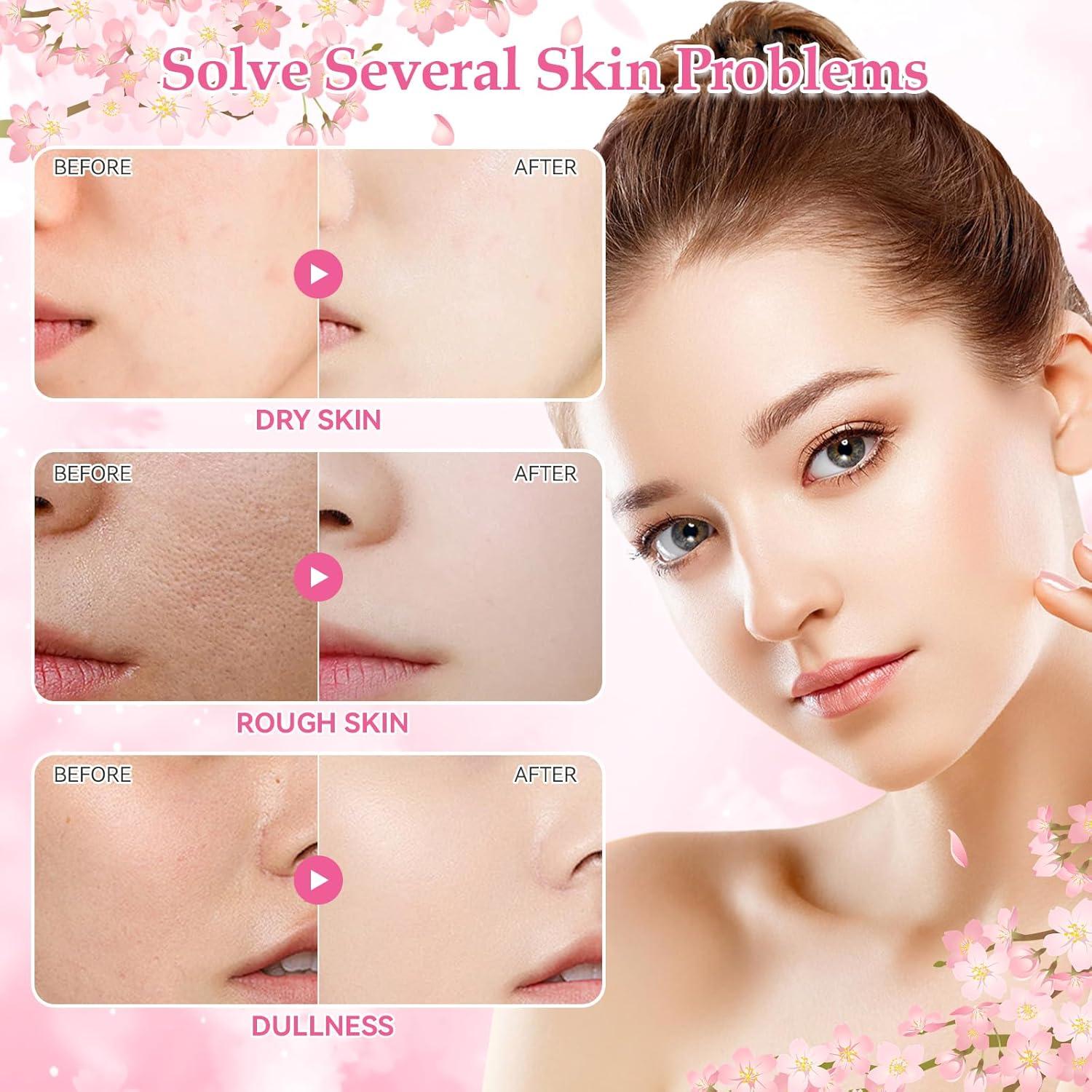 Juego de Cuidado de la Piel Ofanyia Flor de Cerezo 5 Piezas