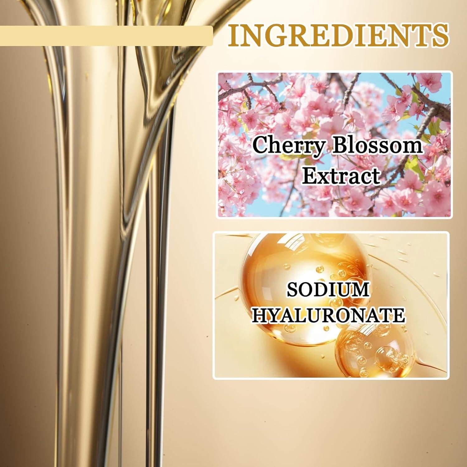 Set 2PCS Suero Facial Hidratante XMXueMei 100ml Flor de Cerezo