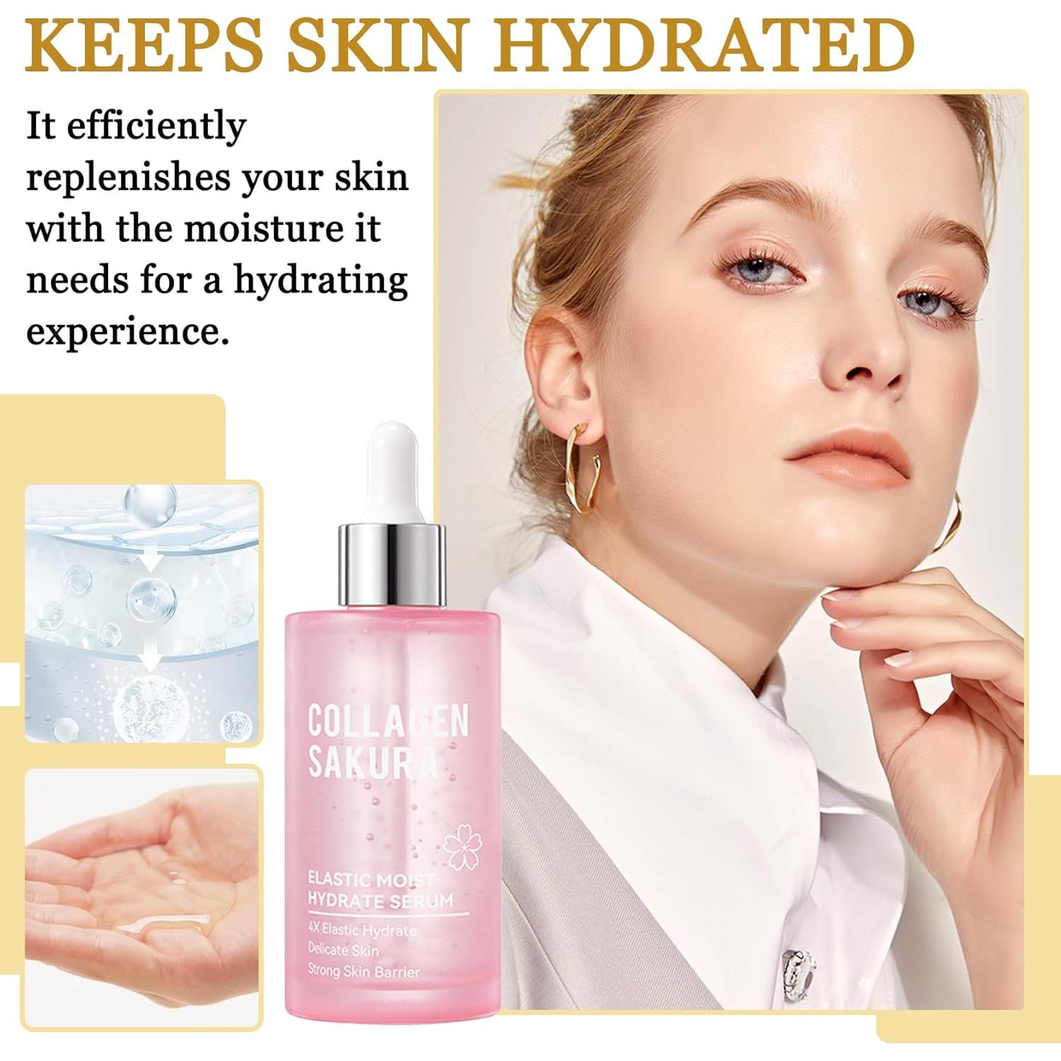 Set 2PCS Suero Facial Hidratante XMXueMei 100ml Flor de Cerezo