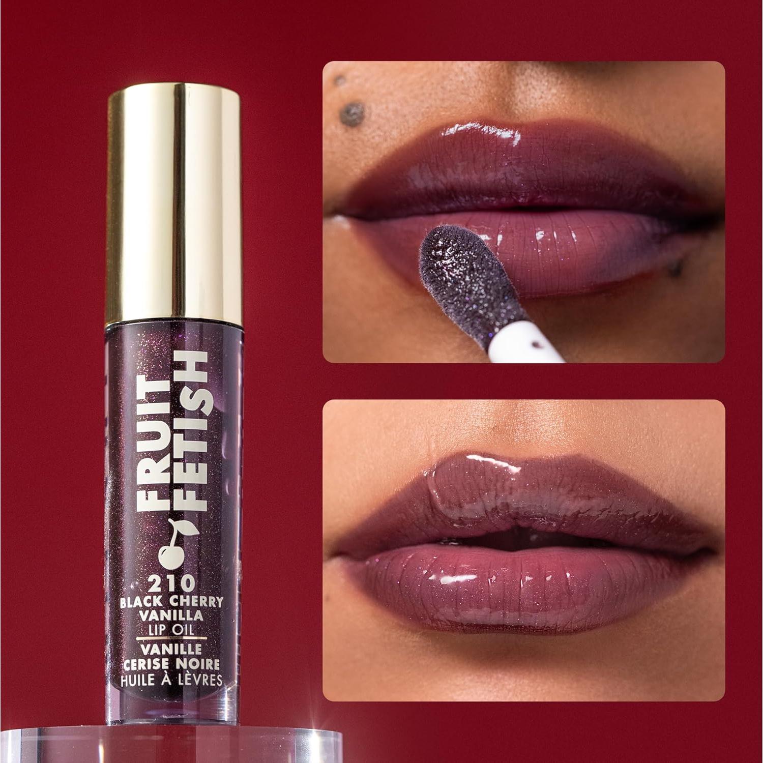 Aceite de Labios Milani Cereza Negra Vainilla 32g Hidratante