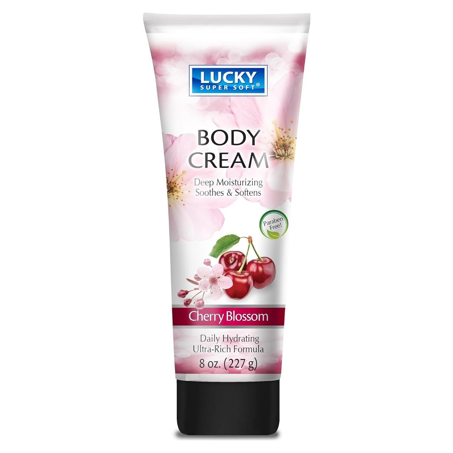 Crema Corporal Hidratante Lucky Super Suave Flor de Cerezo 258g