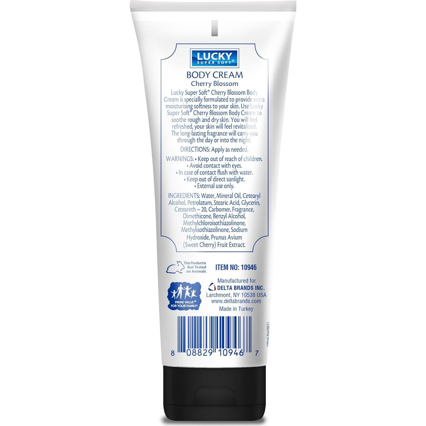 Crema Corporal Hidratante Lucky Super Suave Flor de Cerezo 258g