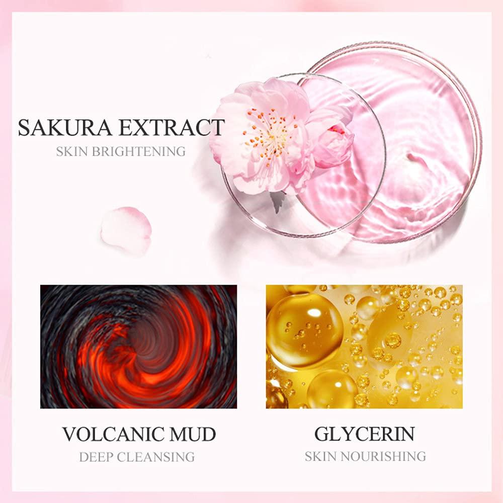 Mascarilla Facial de Barro Sakura BEUKING 7 Pcs Hidratante