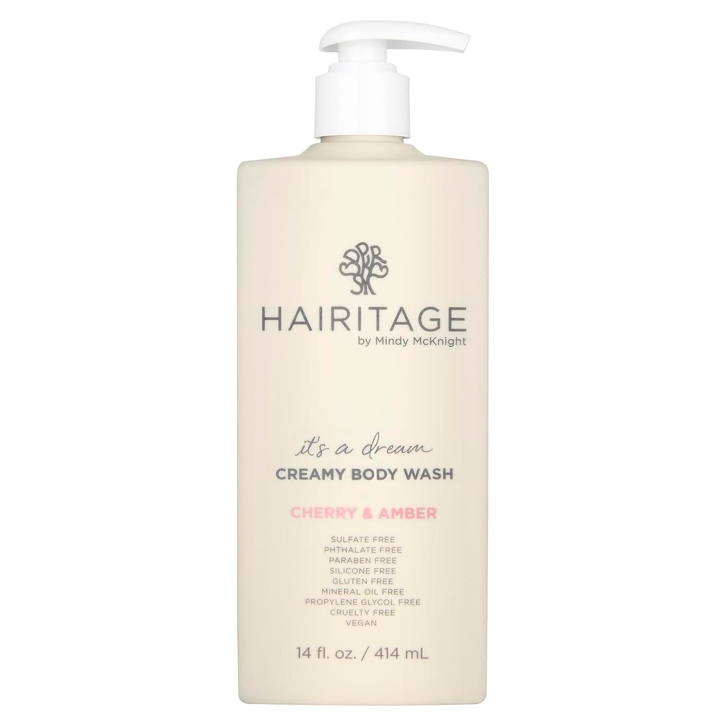 Crema Limpiadora Corporal Hairitage 414 ml - Cereza y Ámbar