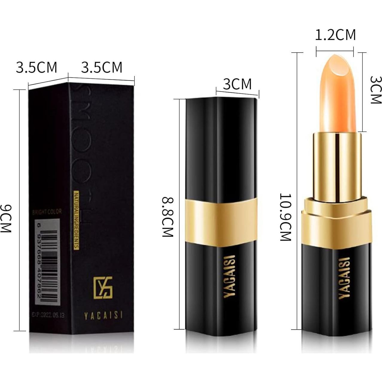 Bálsamo Labial Cambiante de Color Yeweian Rojo Cereza 31g