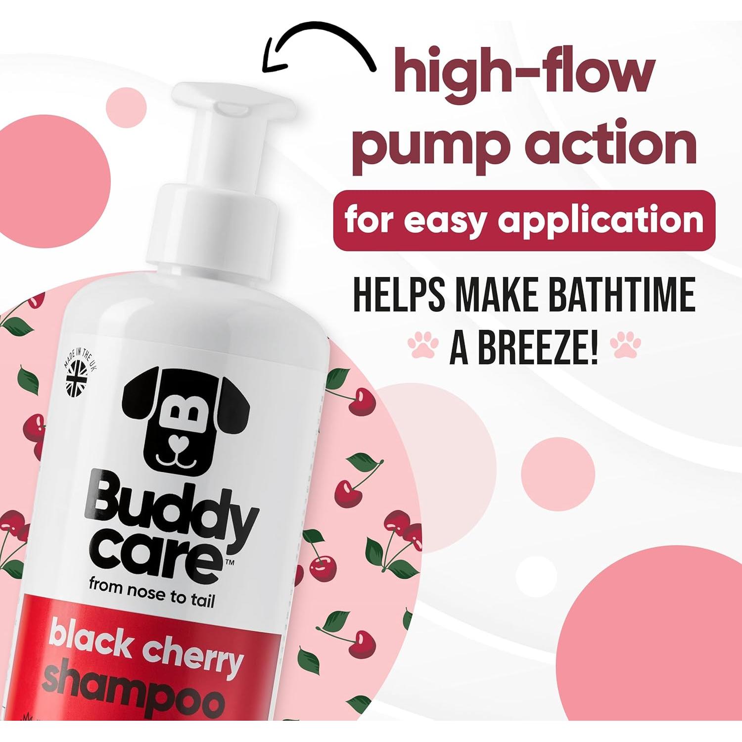 Champú para Perros Buddycare Cereza Negra 478ml - Piel Sensible