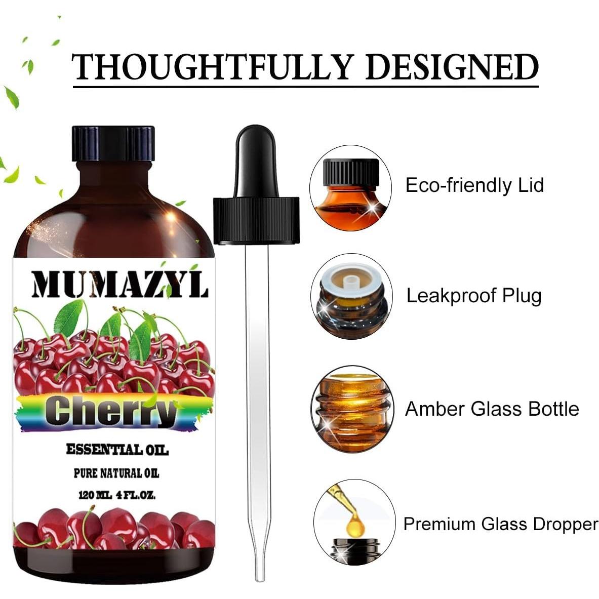 Aceite Esencial de Cereza MUMAZYL 120ml para Difusor y Jabón
