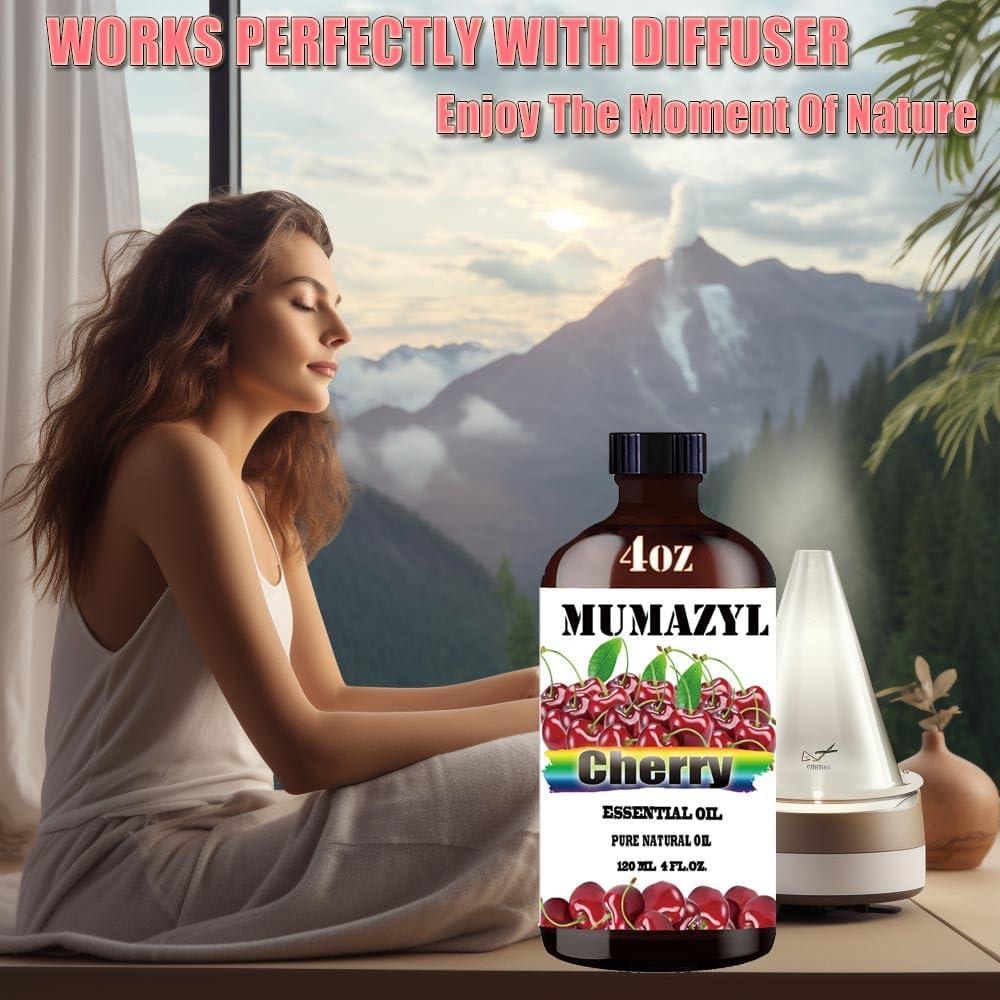 Aceite Esencial de Cereza MUMAZYL 120ml para Difusor y Jabón