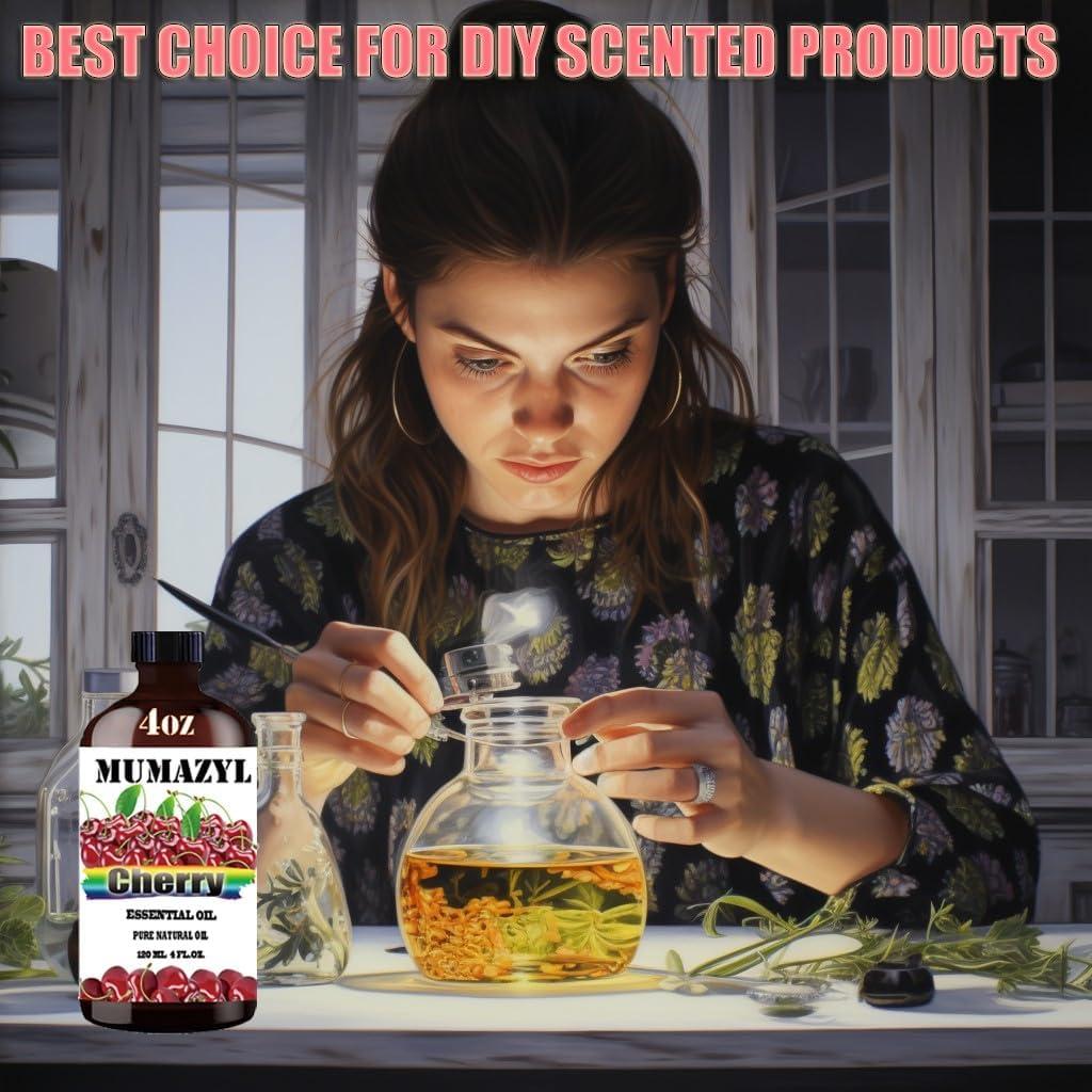 Aceite Esencial de Cereza MUMAZYL 120ml para Difusor y Jabón