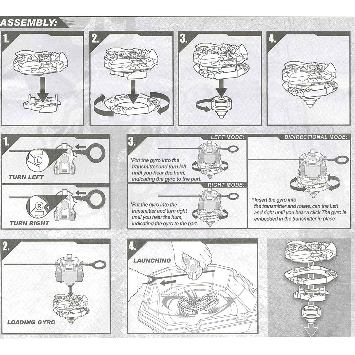 Tops de Batalla Burst Superking B-169 con Lanzador y Pegatina