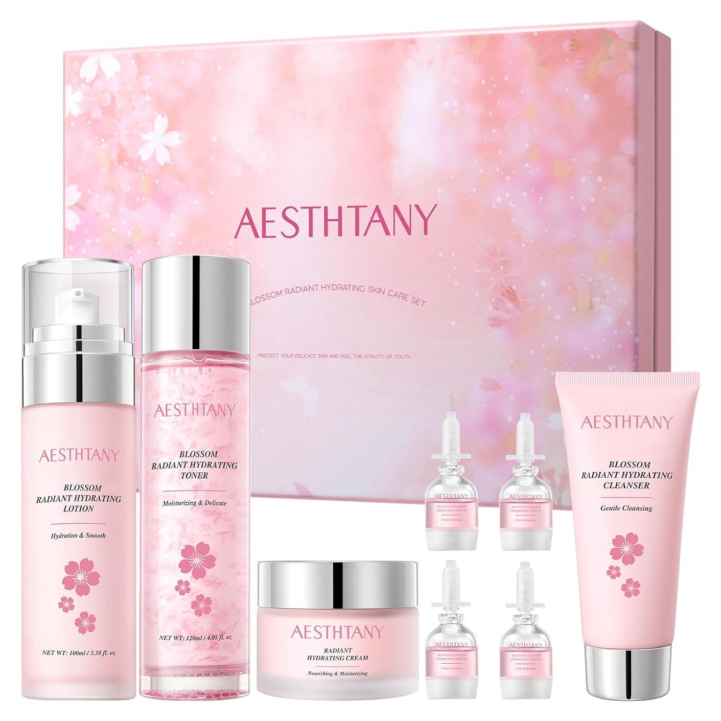Juego de Cuidado de la Piel AESTHTANY 8 Piezas Hidratante