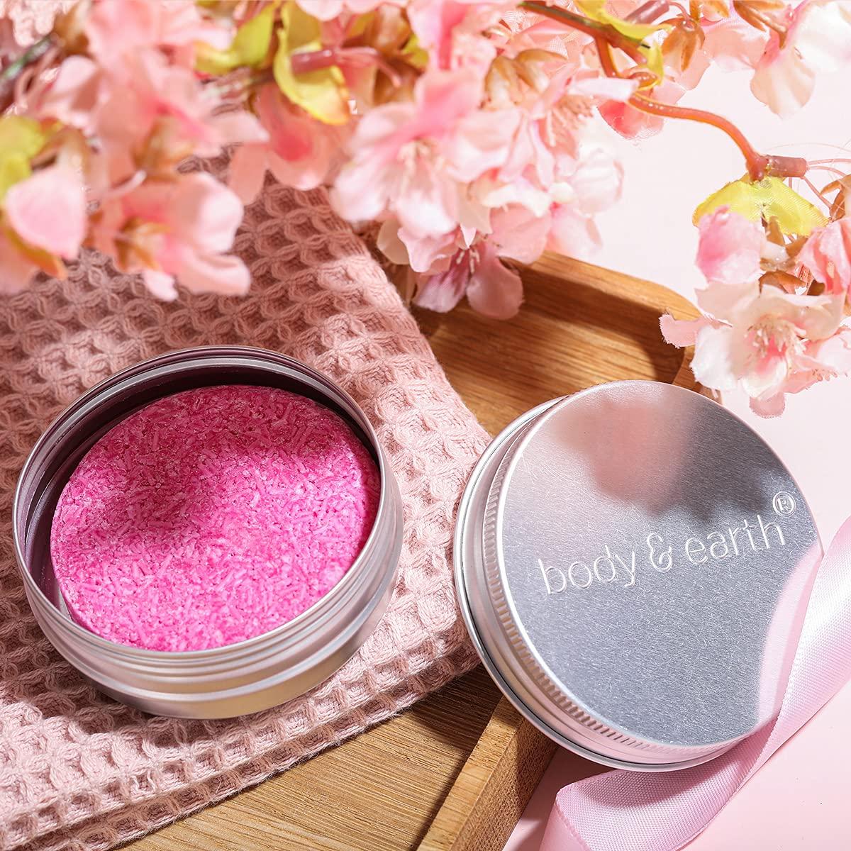 Set de Regalo de Baño y Cuerpo BODY & EARTH 5 Piezas Rosa